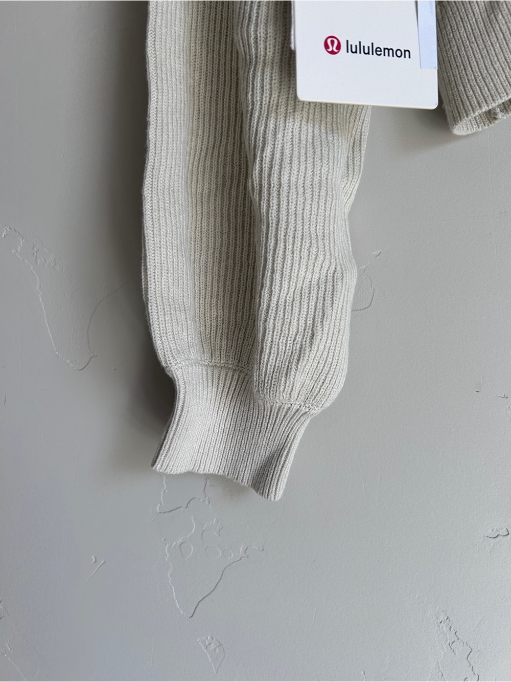 lululemon Ribbed Crossover Sweater - Cream - Picture 3 of 4